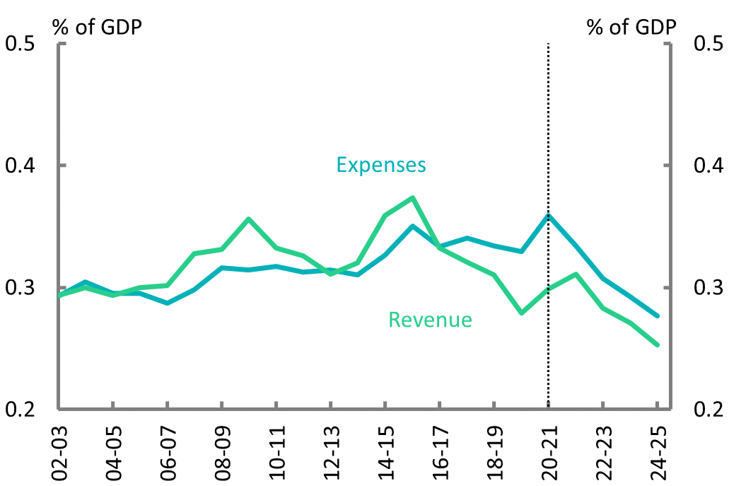 Figure 10C: Revenue and expenses