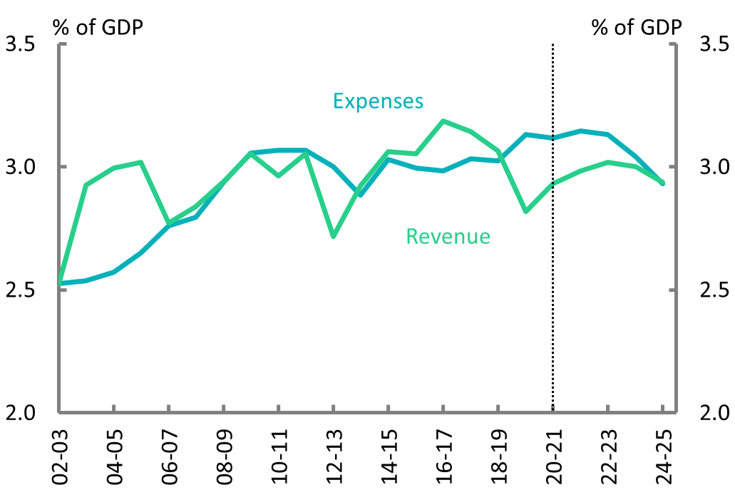 Figure 5C: Revenue and expenses