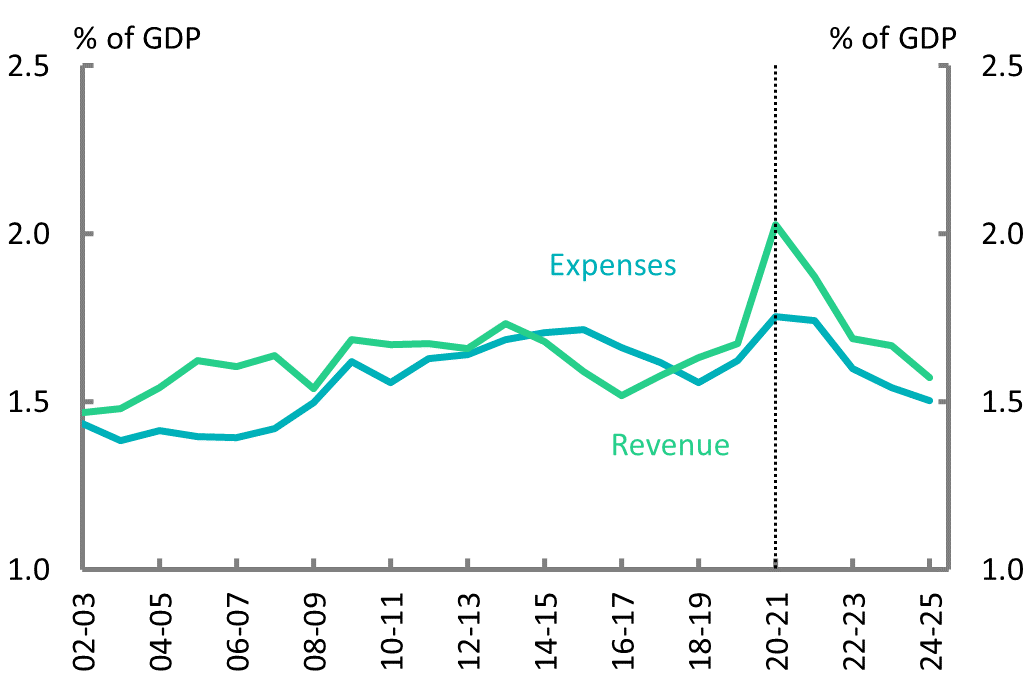 Figure 6C: Revenue and expenses